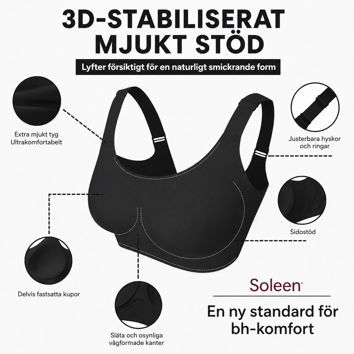 Komfort-BH med full täckning