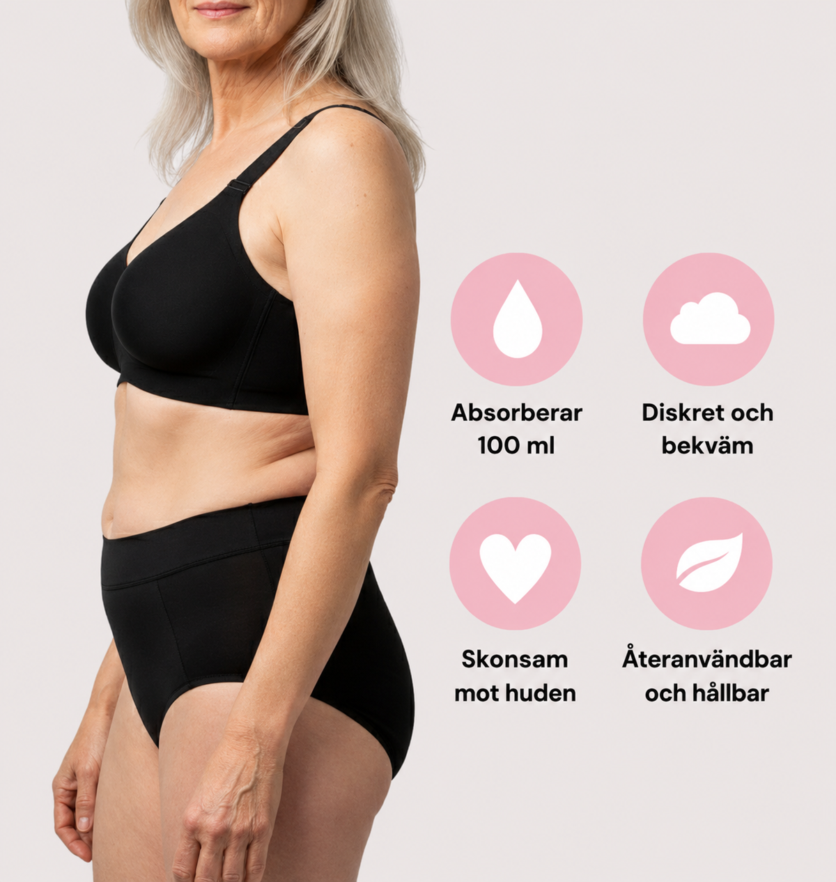 Trosa – kraftigt urinläckage