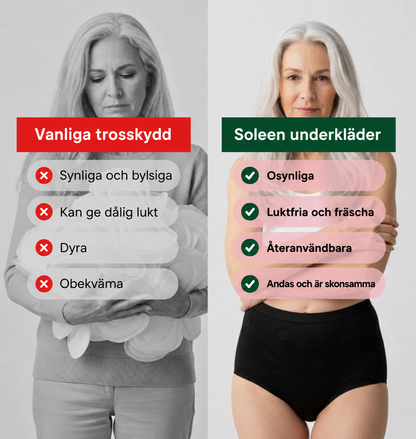 Blommig spetstrosa – extra kraftigt urinläckage