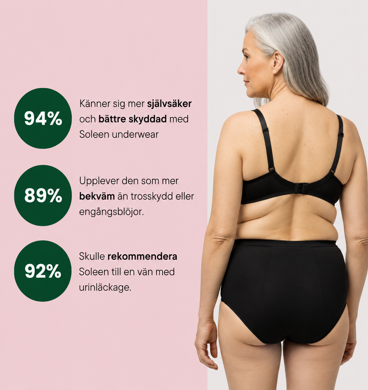 Blommig spetstrosa – extra kraftigt urinläckage