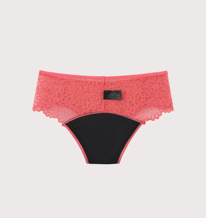 Hipstertrosa med blomspets – 100% läckagesäker